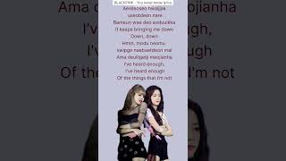 BLACKPINK  You never know lisoo part lyrics ✨ shorts lisoo lisa jisoo [upl. by Philippe]