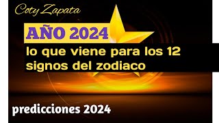 PREDICCIONES 2024 Año 2024 para los 12 signos del zodiaco Energías y sucesos para cada signo [upl. by Ainna818]