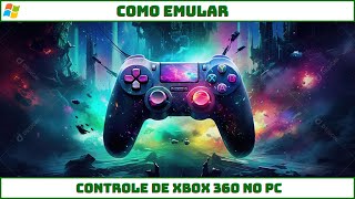 COMO EMULAR CONTROLE DE XBOX 360 NO PC [upl. by Butterfield70]