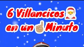 6 Villancicos de Navidad Tradicionales en 1 minuto 🎅 Six Christmas Carols in a Minute [upl. by Yerggoeg164]