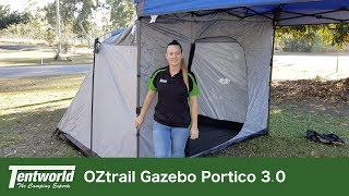 OZtrail Gazebo Portico Features How to Setup amp Review [upl. by Gladi373]