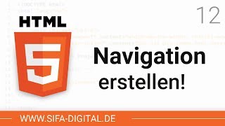 HTML Grundkurs Navigationsleiste erstellen 12 4K  SIFA Digital [upl. by Yhtamit]