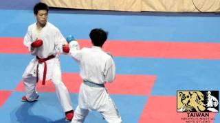 2015年台灣空手道大專盃 男子個人對打 75kg Final [upl. by Trebornhoj]