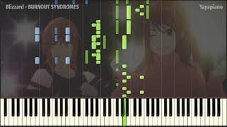 Blizzard  BURNOUT SYNDROMES Mashiro no Oto OP TV Size Piano Tutorial  Sheet Music [upl. by Mylo]