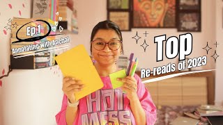 Top 45 rereads of 2023  Books I want to annotate in 2024  Annotations With Anchal  Ep 1 [upl. by Ycrad]