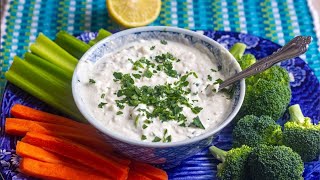 Homemade Blue Cheese Dressing  Thick and Creamy [upl. by Akcired]