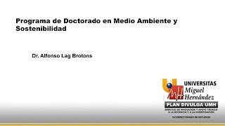 Doctorado en Medio Ambiente  Utilización de Subproductos de la Depuración de Aguas Residuales [upl. by Eloc]