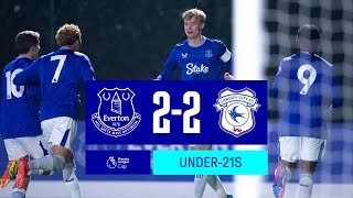 U21 HIGHLIGHTS Everton 22 Cardiff City [upl. by Adair]