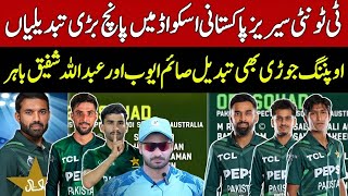 Breaking 6 Big Changes in Pak Squad for T20 Series against Australia  Pak vs Aus T20 Schedule [upl. by Xylina234]