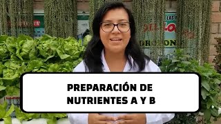 Hidroponía 5 de 12 Preparación de Nutrientes A y B [upl. by Wieren]