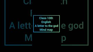 All the best class 10th English chapter 1 A letter to god pc mindmaps shorts [upl. by Pippo]