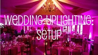 Wedding Uplighting Setup in Banquet Hall [upl. by Hgielrebmik852]