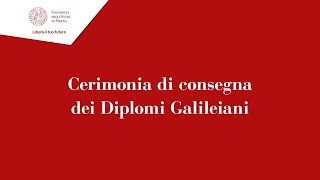 Cerimonia di consegna dei diplomi galileiani [upl. by Adallard617]