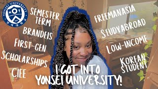 HOW I GOT INTO YONSEI 💙 🦅  full scholarships tips essays study abroad program and more [upl. by Alit223]