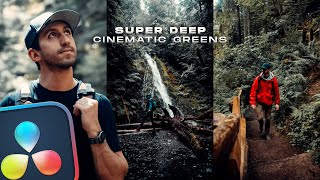 Create This Super Deep Green Cinematic Look  Davinci Resolve Color Grading Tutorial [upl. by Katti]