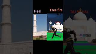 Real🆚 free fire 🔥shorts videos [upl. by Ayila950]