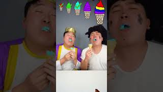 Mega ice cream eating mukbang funny [upl. by Craggie]