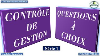 controle de gestion en question série 1 [upl. by Aitercal181]