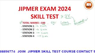 JIPMER Skill Test information  How to Prepare for Skill Test Exam jipmerskilltest jipmer rnccapp [upl. by Eiclud]