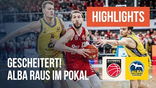 Highlights Bamberg Baskets  ALBA BERLIN  BBL Pokal I dynbasketball [upl. by Kaleb]