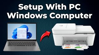 HP Deskjet 4155e Printer How to Setup With PC Windows Computer 2024 Step By Step Guide [upl. by Comptom277]