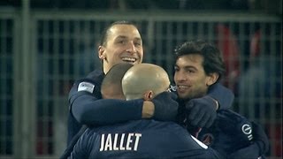 Goal Zlatan IBRAHIMOVIC 54  Valenciennes FC  Paris SaintGermain 04  201213 [upl. by Bronny]