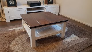 DIY rustic coffee table  Landhaus Couchtisch selber bauen [upl. by Noevart721]