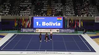 IFC Doubles Bolivia  Cheerleading World Championship 2023 Takasaki Japan [upl. by Enomis]