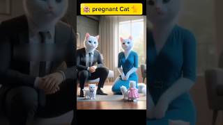 Mama Cat safely gave birth to a litter of kittensCats Animation AIArt CutePets [upl. by Zetneuq]