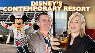 Disney Worlds MOST ICONIC Hotel Contemporary Resort  Full Review Room Tour Chef Mickeys Food [upl. by Nollaf]