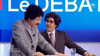 Gad Elmaleh et Jamel Debbouze Le débat des primaires [upl. by Ariam]