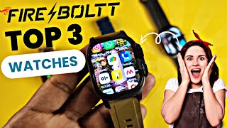 Top 3 Smartwatches • Fireboltt Smartwatch  Android smartwatch  Bt calling Smartwatch  Top 3  New [upl. by Lyndel]