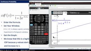 Statistics 324 Probability Calculations from CDF Formula with Calculator [upl. by Zere]