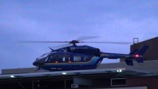 Mayo Clinic Eurocopter Deutschland GmbH EC145 Startup Takeoff  Eau Claire [upl. by Bocoj]