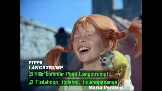 Pippi Långstrump Sång Undertext amp Videoklipp [upl. by Anhpad887]