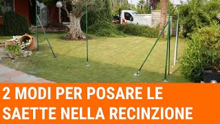 Tutorial Come posare gli angolari in una recinzione con le viti di fondazione [upl. by Willyt]