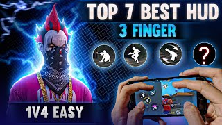 Top 7 best 3 finger custom hud Best settings new best custom hud ⚡🥶 [upl. by Yggam927]