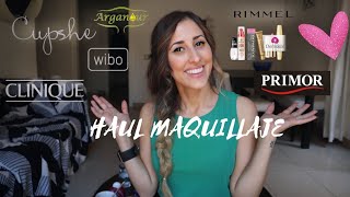 ❥ Haul Maquillaje y Cosmética  Clinique Primor W7 Dermacol Arganour Viva la Diva Cupshe ❥ [upl. by Gefell937]