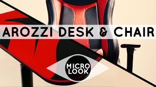 Arozzi Arena Gaming Desk amp Vernazza Gaming Chair [upl. by Nuahsel235]