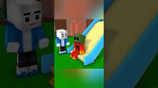 Zombie boy lost his eyesight 😥 shorts minecraft viral [upl. by Hpesoy]