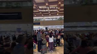 Manila Airport fall in line philippines airport manila crowed fallinline [upl. by Aicnerolf860]