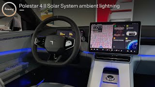 🆕 Polestar 4  Ambient lighting inspired by Solar System [upl. by Otrebogad]