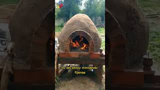 🔥 HORNO de BARRO con molde de arena Hecho por Ignacio de Balcarce hornodebarro shorts [upl. by Katlin]