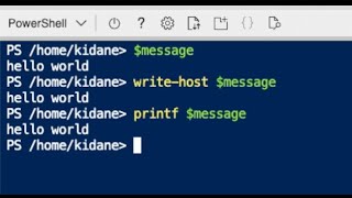 Display values of a variable in powershell Terminal [upl. by Nabois]