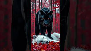 Black Panther vs White Animals Lion Tiger Wolf [upl. by Htabmas]