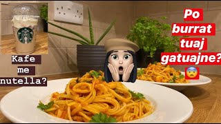 Receta gatimi 🧑🏻‍🍳 Seafood Pasta  Makarona me Fruta Deti 🦪🍤🦐 vlog shqip [upl. by Leftwich898]