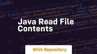 java read file contents [upl. by Elimaj18]