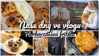 Recepty z HV fritézy kávové muffiny kuře s javorovým sirupem 😱  Naše dny ve vlogu [upl. by Nauqe]