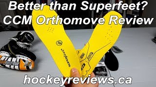 Better than Superfeet CCM Orthomove Hockey Skate Insole Review [upl. by Nagear]