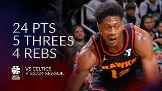 DeAndre Hunter 24 pts 5 threes 4 rebs vs Celtics 2324 season [upl. by Sualohcin]